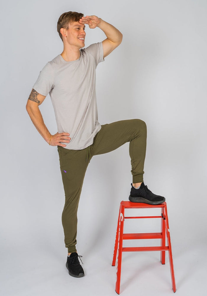 Olive Green Joggers O2 – EGGPLANT By The Sweat Company